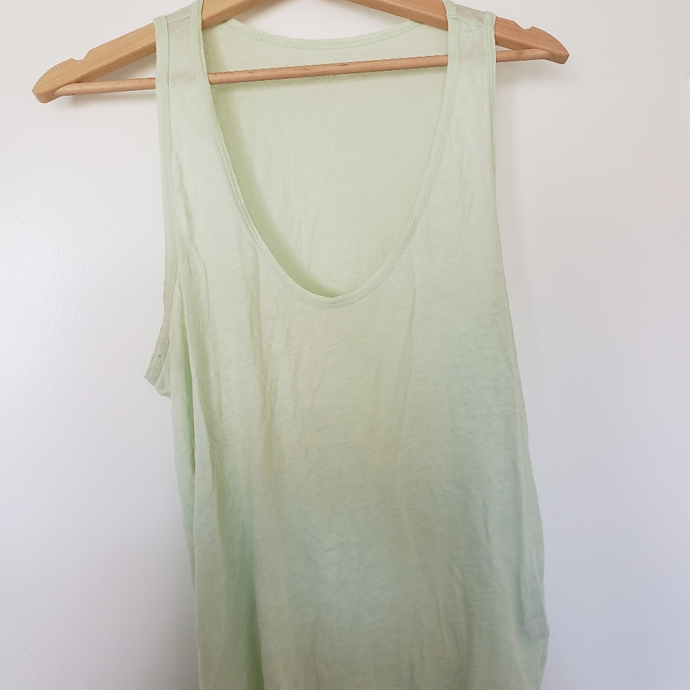 Heathered mint racer back tank